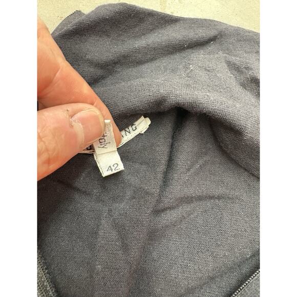 Helmut Lang Hooded Draped Dress Black 42 Avant Garde Asymmetrical Zip - Picture 3 of 6